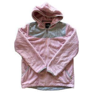 THE NORTH FACE GIRLS SIZE LARGE PINK‎ FULL ZIP SWEATER | A2